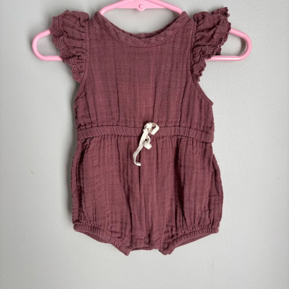 City mouse 0-3 mo romper organic cotton